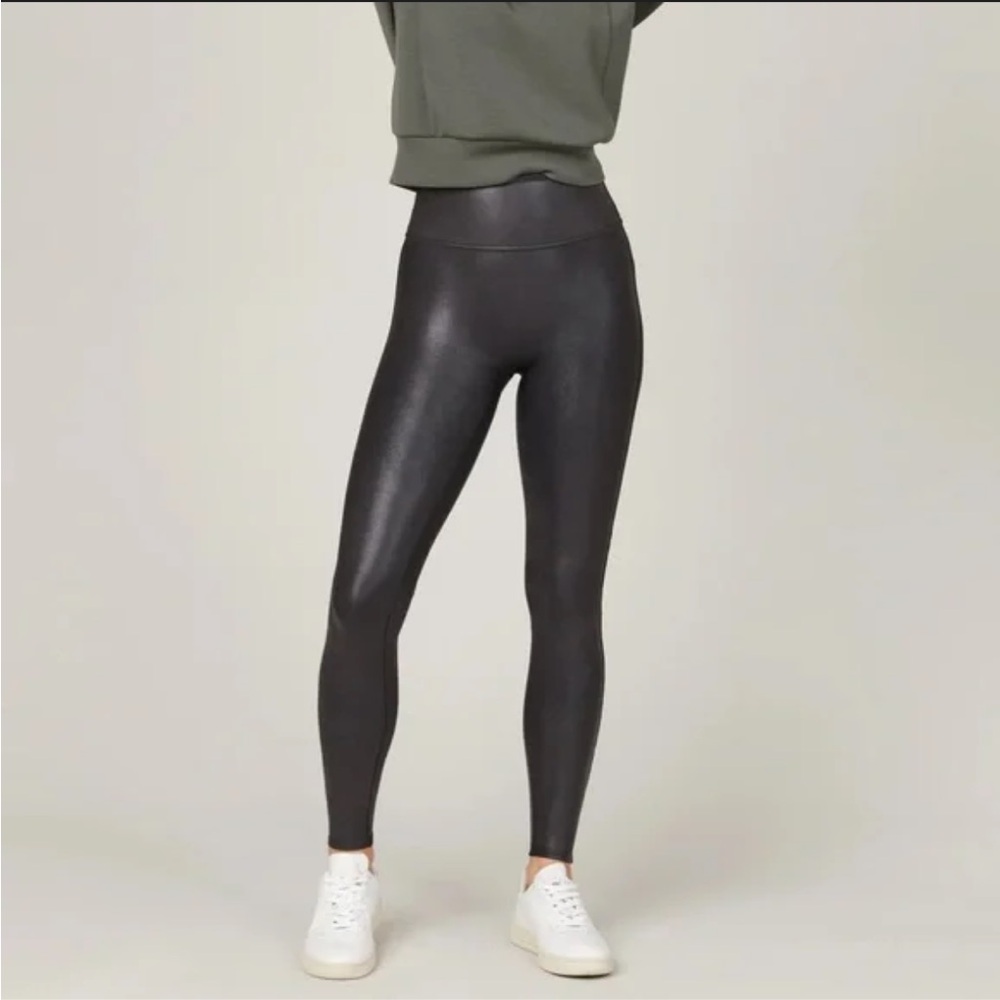 SPANX Faux Leather Leggings | Black